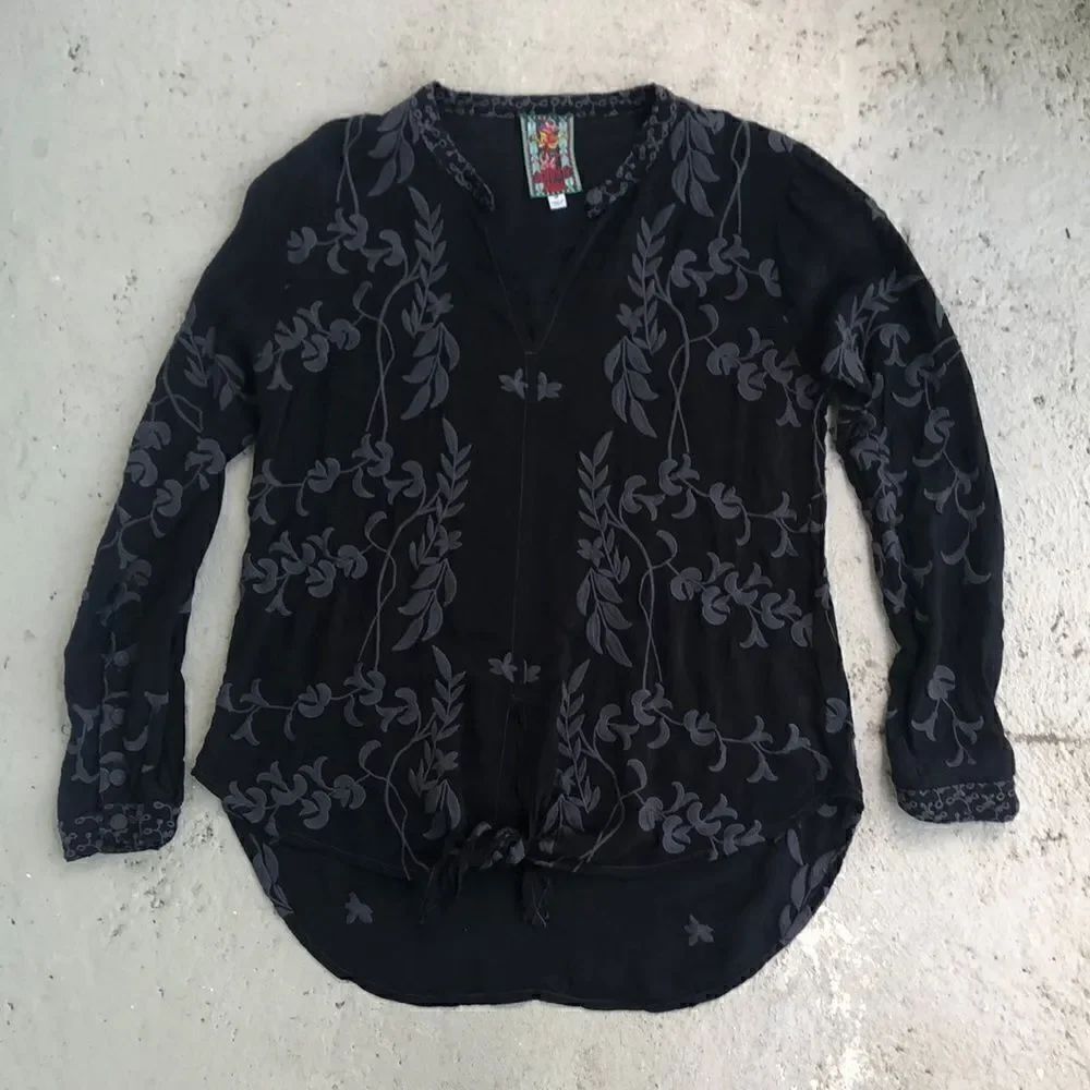 Johnny Was Embroidered blouse
